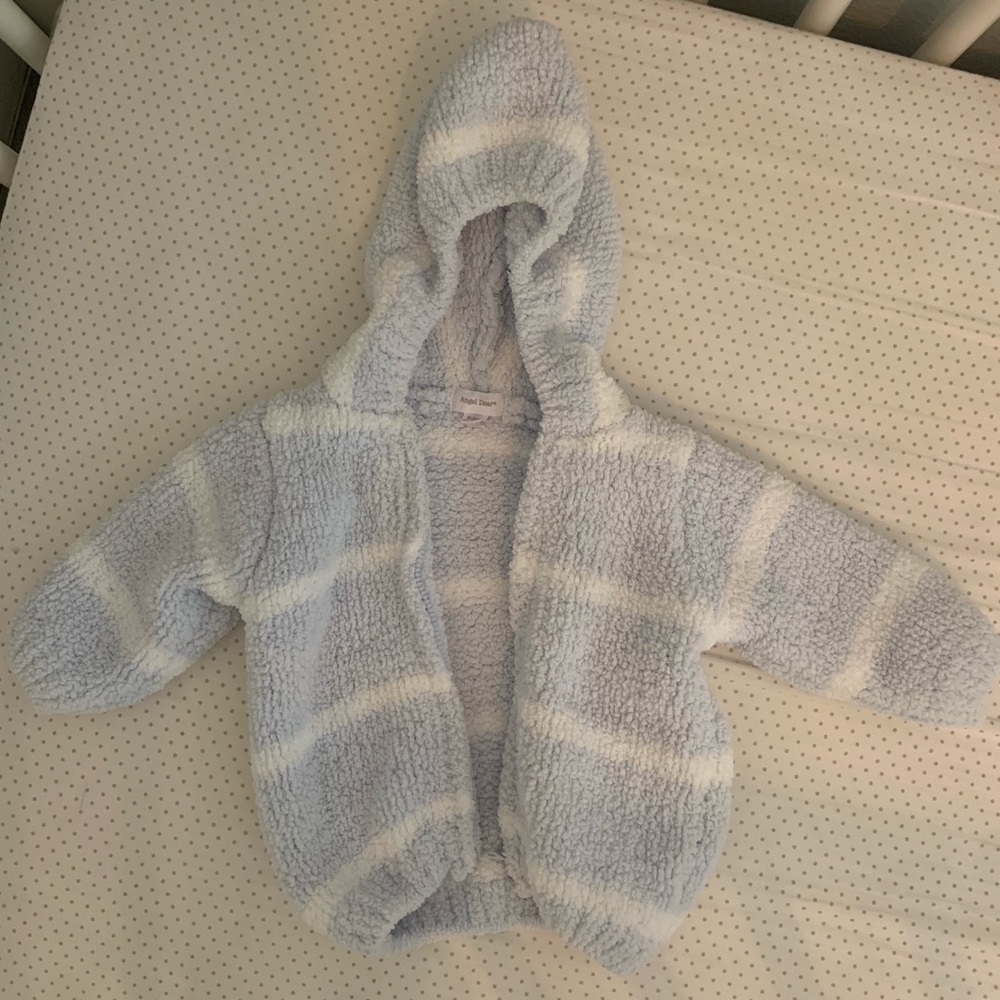 Stripe hooded jacket